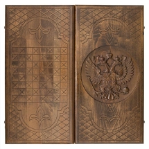 Нарды резные "Герб РФ-2", Ustyan Нарды резные "Герб РФ-2", Ustyan