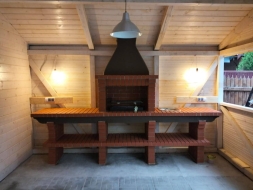 Печь Аристократ 710 Радиальный кирпич красный, фото 1