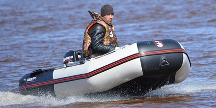 Лодка ПВХ Хантер 345 ЛКА надувная под мотор, фото 5