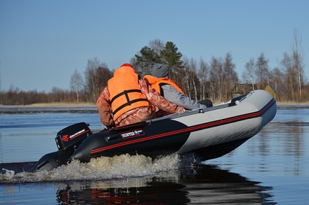 Лодка ПВХ Хантер 345 ЛКА надувная под мотор, фото 6