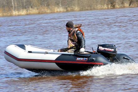 Лодка ПВХ Хантер 345 ЛКА надувная под мотор, фото 7