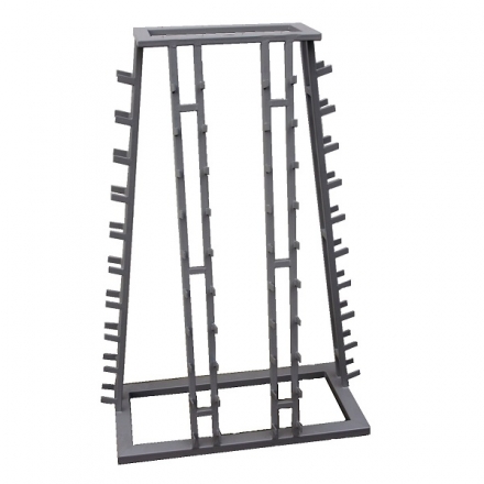 Подставка PutiSporta под фитнес гантели на 20 пар 3-х сторонняя П-образная пристенная ДШВ93х47х125, фото 1