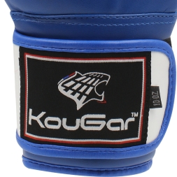 Перчатки боксерские KouGar KO300-12, 12oz, синий, фото 7