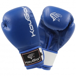 Перчатки боксерские KouGar KO300-12, 12oz, синий, фото 1
