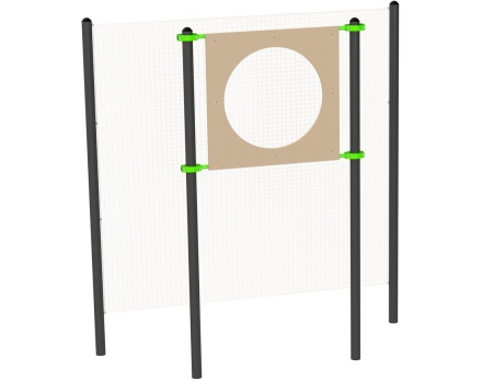 Мишень на стойках круглая для метания теннисного мяча в цель D90 см W254 GTO, фото 1
