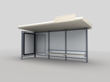 Павильон остановочный AA-1001 3000x2000 мм полимерный Павильон остановочный AA-1001 3000x2000 мм полимерный