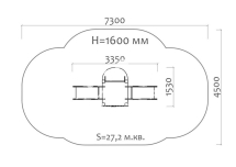 Горка двойная Слоненок 08211 для детской площадки Горка двойная Слоненок 08211 для детской площадки
