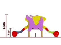 Горка двойная Слоненок 08211 для детской площадки Горка двойная Слоненок 08211 для детской площадки