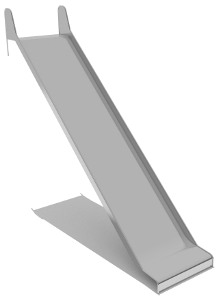 Горка из нержавеющей стали ГГН-1000.2750.009 для детской площадки, фото 1