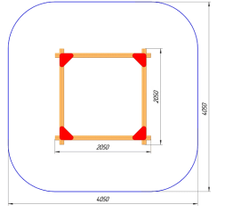 Песочница ПС-35.1 для детской площадки, фото 2