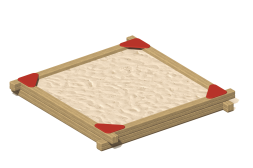 Песочница ПС-35.1 для детской площадки, фото 1