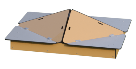 Песочница Romana 057.37.10 Кубик с крышкой для детской площадки, фото 2