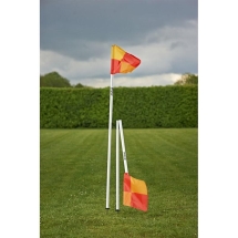 Флаг угловой склад."MITRE" арт. A9111WA1,складной,съем.штык,КОМПЛ.4 шт,выс.153 см,пластик,бел-мульт