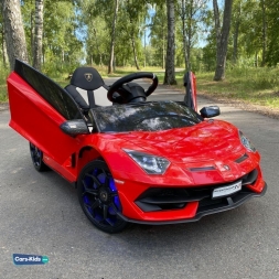 Электромобиль Lamborghini Aventador SVJ A333MP красный, фото 3