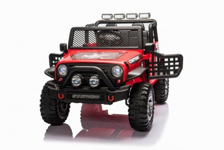 Детский электромобиль джип XMX с полным приводом (красный, EVA, 12V) - XMX618-4WD-RED, фото 2