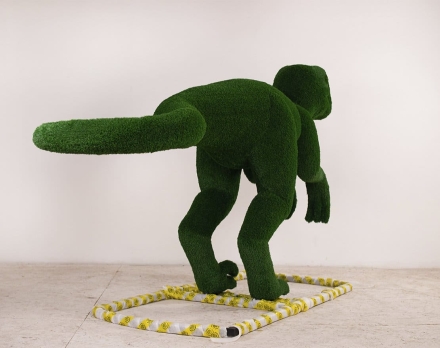 Топиари динозавр Велоцераптор - газон Есо, фото 3