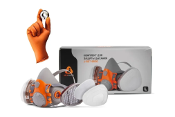 Комплект для защиты дыхания Jeta Safety полумаска из силикона, разм.L (большой) J-SET6500-L, фото 1