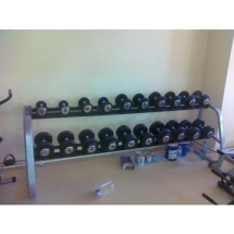 Гантельный ряд ZSO 2,5 кг - 25 кг (10 пар), шаг 2,5 кг, BASIC