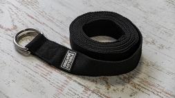 Ремешок для йоги 304 см, черный, фото 4