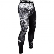 Компрессионные штаны Venum Santa Muerte 3.0 Black/White