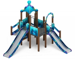 Детская игровая площадка Морской ДИК 2.17.04-01 Н-900 Н-1200 Н-1500, фото 2