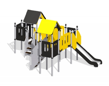 Игровой комплекс Romana 104.20.00 (зеленый/коралловый), фото 2