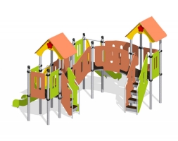 Игровой комплекс Romana 104.20.00 (зеленый/коралловый), фото 1