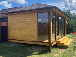 Застекленная беседка Аннэт 4х6, фото 8