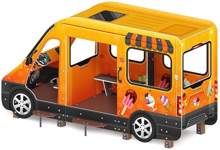 Автобус-мороженое (оранжевый) - Беседка - МФ 10.03.14-01, фото 4