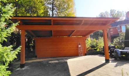 Навес для авто ЖЮЛЬВЕРН Несущий каркас, фото 2