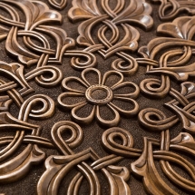 Нарды резные "Орнамент" с цельным рисунком, Haleyan Нарды резные "Орнамент" с цельным рисунком, Haleyan