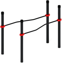 Воркаут ЛОВ 108 красный ВТ 102.05-01