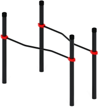 Воркаут ЛОВ 108 красный ВТ 102.05-01