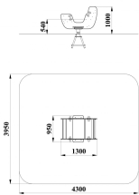 ДИО 4.191 Качалка на пружине двойная ДИО 4.191 Качалка на пружине двойная