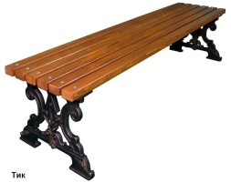 Скамейка парковая Д-6 (банкетка), Сосна 1,5 м, фото 4 Скамейка парковая Д-6 (банкетка), Сосна 1,5 м, фото 4