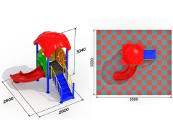 Детская площадка Малютка 4.2, фото 2 Детская площадка Малютка 4.2, фото 2