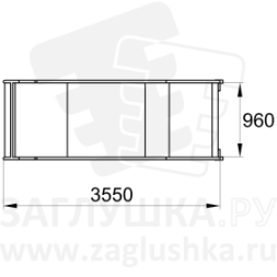 Горка из нержавеющей стали размером 3500х1010 мм, фото 4