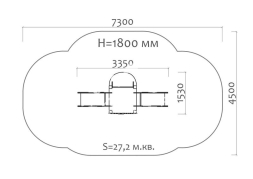 Горка двойная Печка 08210 для детской площадки, фото 3 Горка двойная Печка 08210 для детской площадки, фото 3