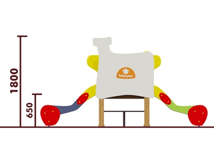 Горка двойная Печка 08210 для детской площадки, фото 2