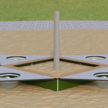 Песочница Romana 057.38.10 Люк с крышкой для детской площадки Песочница Romana 057.38.10 Люк с крышкой для детской площадки