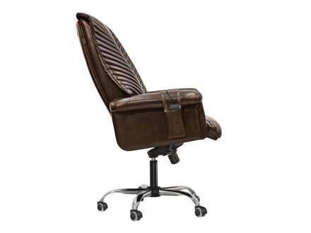 Офисное массажное кресло EGO President EG1005 Шоколад (Арпатек), фото 7