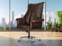 Офисное массажное кресло EGO President EG1005 Шоколад (Арпатек)