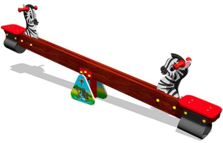 Качалка-балансир Зебра КЧ092 для детской площадки, фото 1