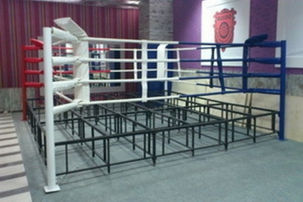 Ринг боксёрский на помосте Atlet 6х6 м, высота 1 м, две лестницы, боевая зона 5х5 м IMP-A442, фото 9
