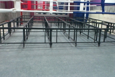Ринг боксёрский на помосте Atlet 6х6 м, высота 1 м, две лестницы, боевая зона 5х5 м IMP-A442, фото 6