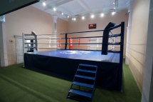 Ринг боксёрский на помосте Atlet 6х6 м, высота 1 м, две лестницы, боевая зона 5х5 м IMP-A442