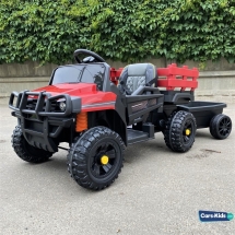 Электромобиль грузовик BDM0926 с прицепом красный Электромобиль грузовик BDM0926 с прицепом красный