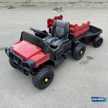 Электромобиль грузовик BDM0926 с прицепом красный Электромобиль грузовик BDM0926 с прицепом красный