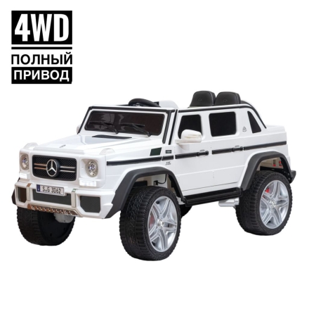 Электромобиль Mercedes-Benz Maybach Small G650S белый, фото 5