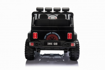 Детский электромобиль джип XMX с полным приводом (черный, EVA, 12V) - XMX618-4WD-BLACK, фото 3